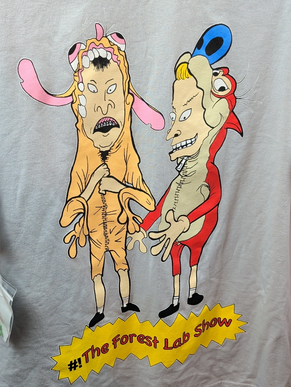 BEAVIS & BUTT-HEAD "The Forest Lab Show" REN & STIMPY T-Shirt Large New Nwt - Picture 2 of 7